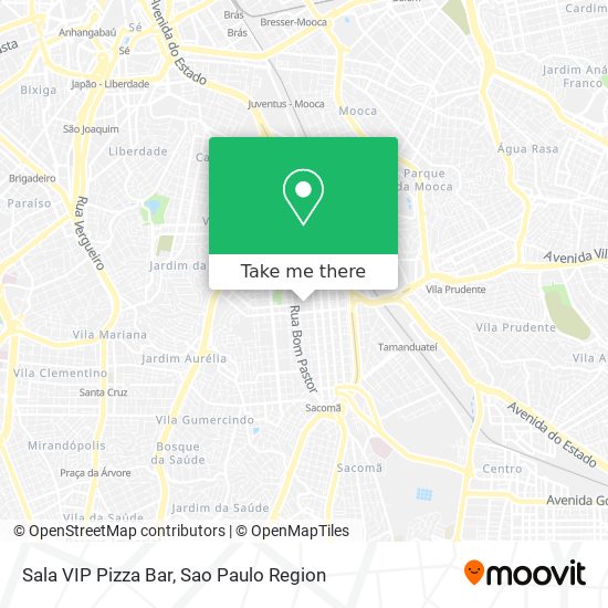 Sala VIP Pizza Bar map