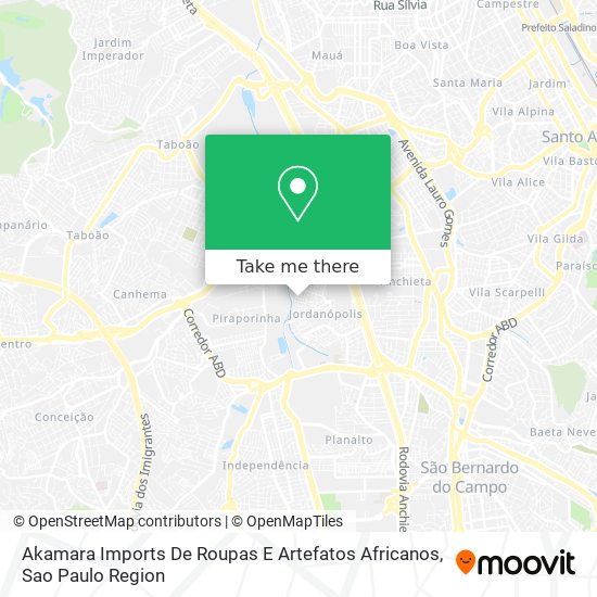 Akamara Imports De Roupas E Artefatos Africanos map