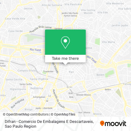 Difran - Comercio De Embalagens E Descartaveis map