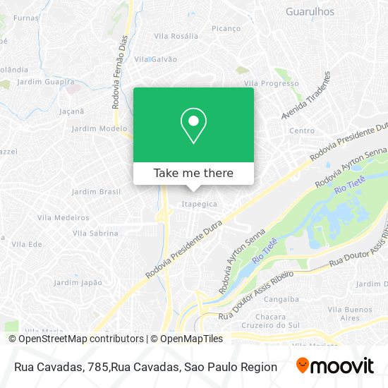 Mapa Rua Cavadas, 785,Rua Cavadas