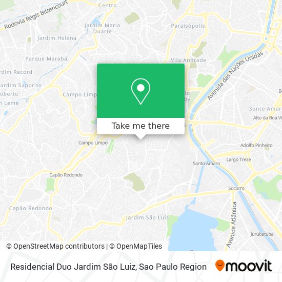 Residencial Duo Jardim São Luiz map