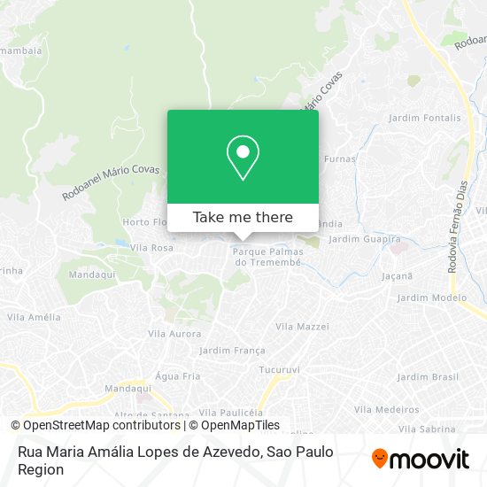 Rua Maria Amália Lopes de Azevedo map