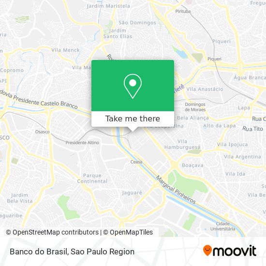 Banco do Brasil map