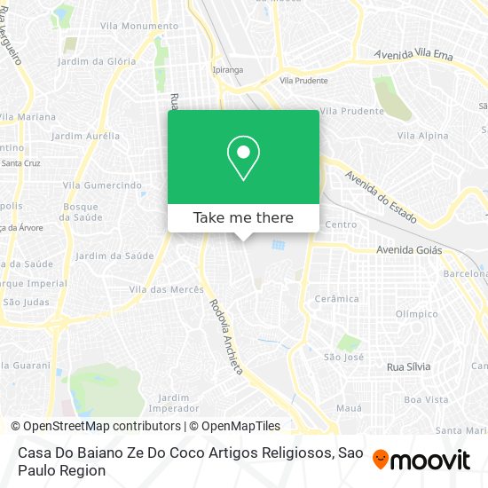 Casa Do Baiano Ze Do Coco Artigos Religiosos map