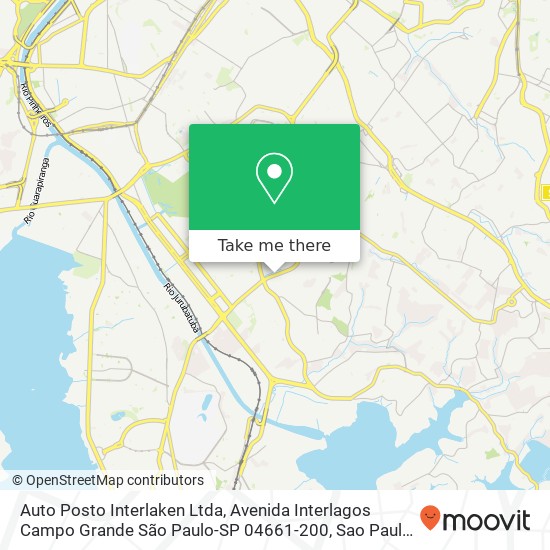 Auto Posto Interlaken Ltda, Avenida Interlagos Campo Grande São Paulo-SP 04661-200 map