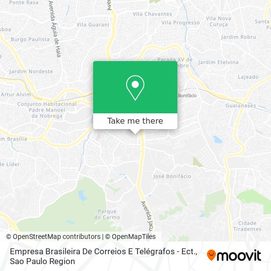 Mapa Empresa Brasileira De Correios E Telégrafos - Ect.