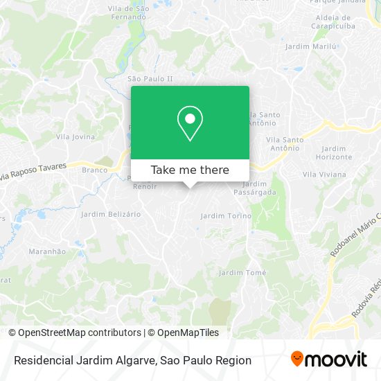 Mapa Residencial Jardim Algarve