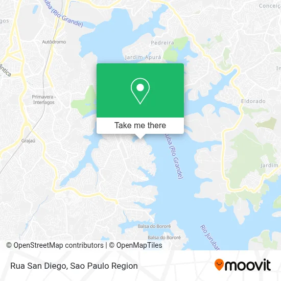 Rua San Diego map