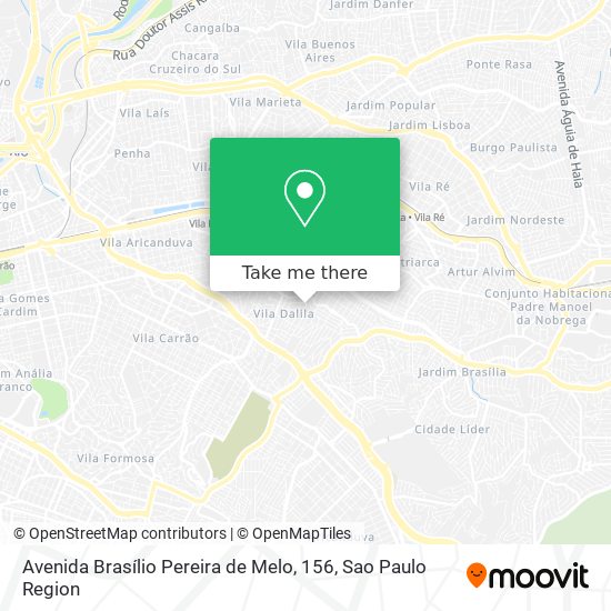 Avenida Brasílio Pereira de Melo, 156 map