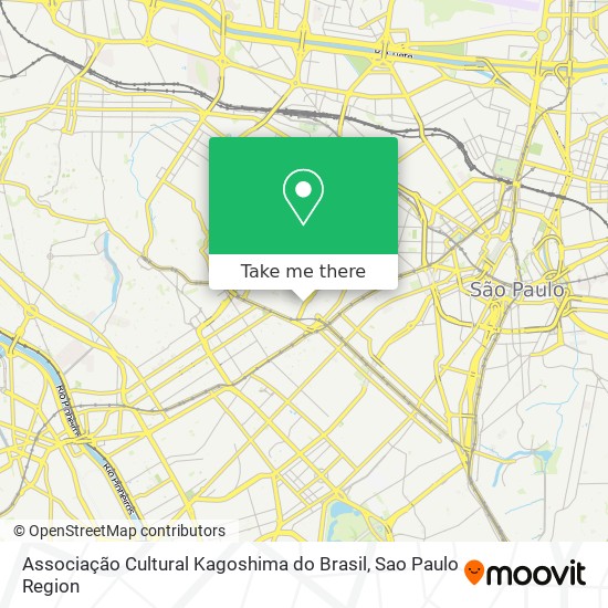 Associação Cultural Kagoshima do Brasil map