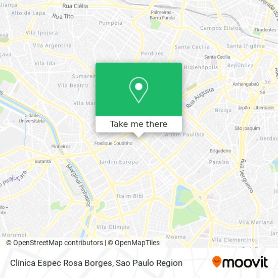 Clínica Espec Rosa Borges map