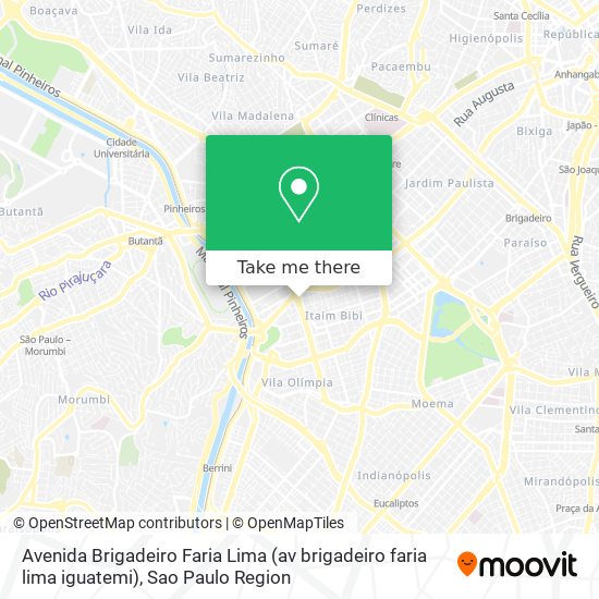 Avenida Brigadeiro Faria Lima (av brigadeiro faria lima iguatemi) map