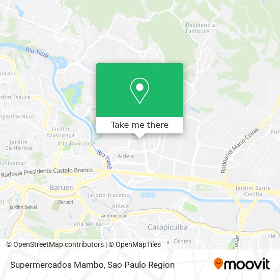 Supermercados Mambo map