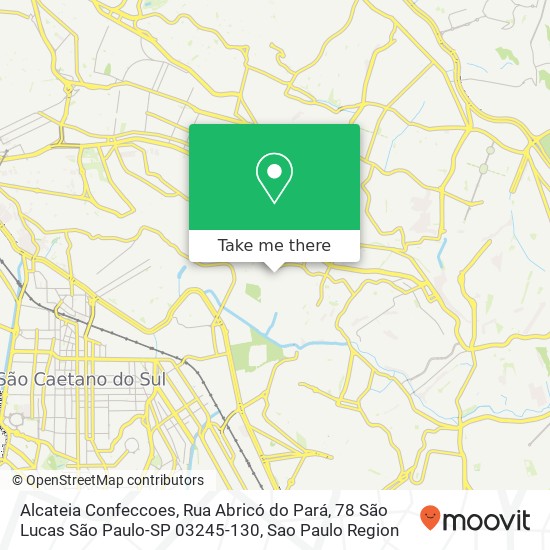 Alcateia Confeccoes, Rua Abricó do Pará, 78 São Lucas São Paulo-SP 03245-130 map
