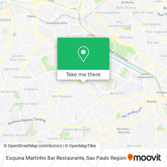 Esquina Martinho Bar Restaurante map