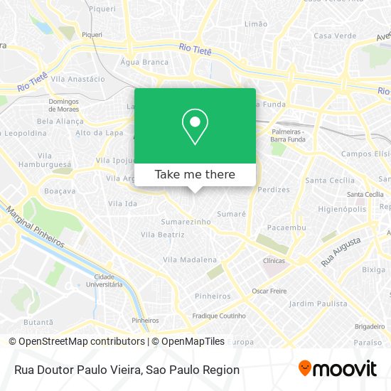 Rua Doutor Paulo Vieira map