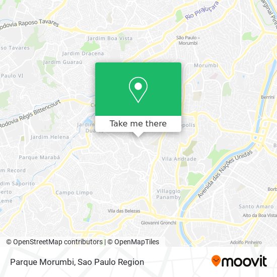 Parque Morumbi map