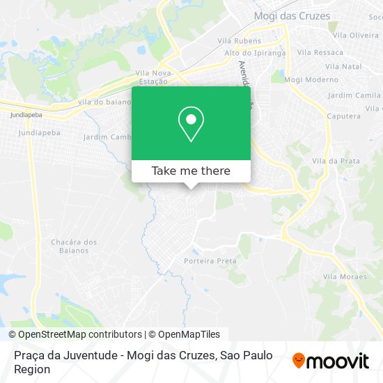 Praça da Juventude - Mogi das Cruzes map