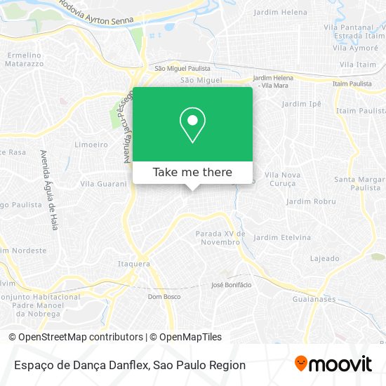 Mapa Espaço de Dança Danflex