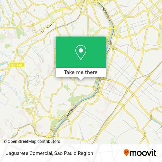 Jaguarete Comercial map