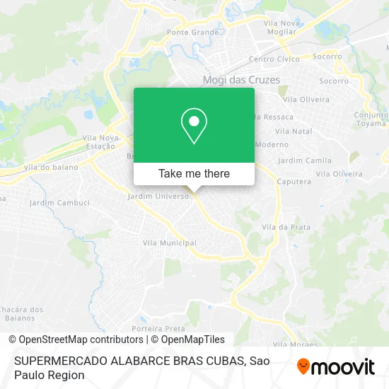 SUPERMERCADO ALABARCE BRAS CUBAS map