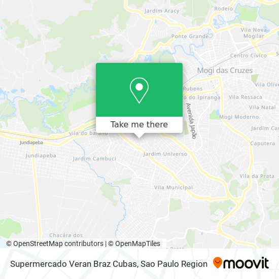 Supermercado Veran Braz Cubas map