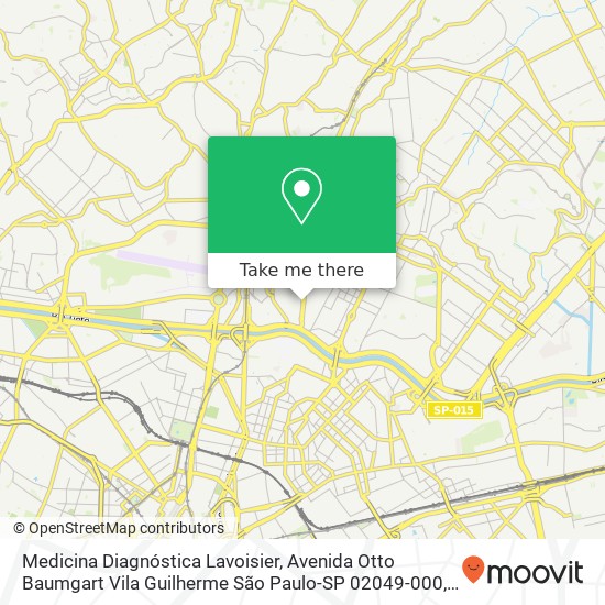 Medicina Diagnóstica Lavoisier, Avenida Otto Baumgart Vila Guilherme São Paulo-SP 02049-000 map