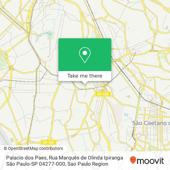 Palacio dos Paes, Rua Marquês de Olinda Ipiranga São Paulo-SP 04277-000 map