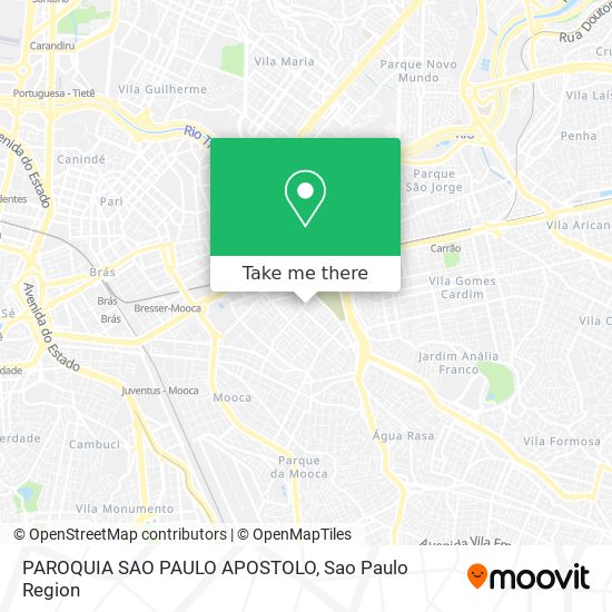 Mapa PAROQUIA SAO PAULO APOSTOLO