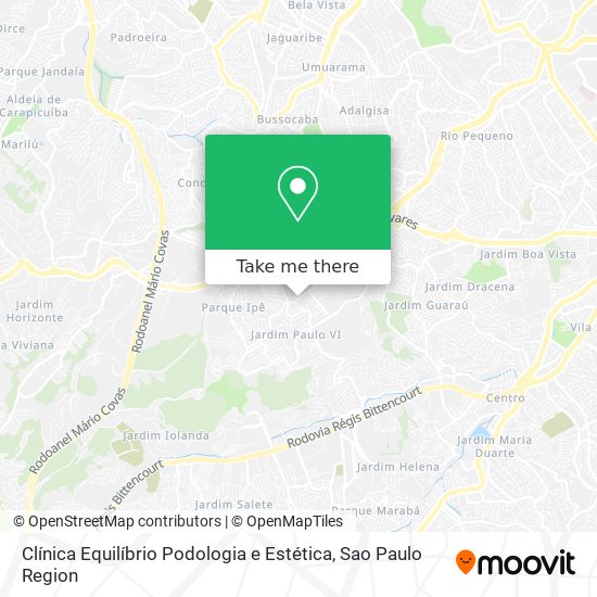 Clínica Equilíbrio Podologia e Estética map