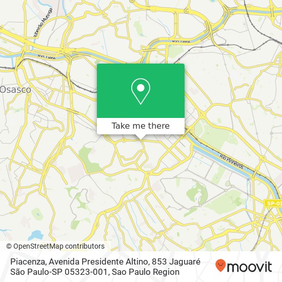 Piacenza, Avenida Presidente Altino, 853 Jaguaré São Paulo-SP 05323-001 map
