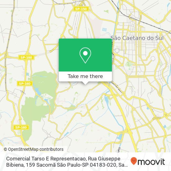 Comercial Tarso E Representacao, Rua Giuseppe Bibiena, 159 Sacomã São Paulo-SP 04183-020 map