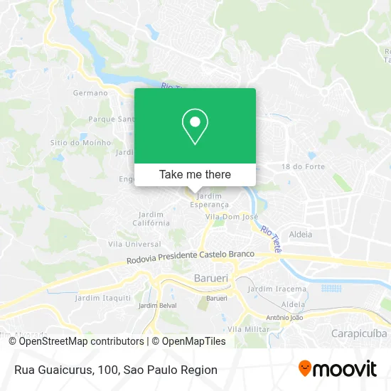 Rua Guaicurus, 100 map