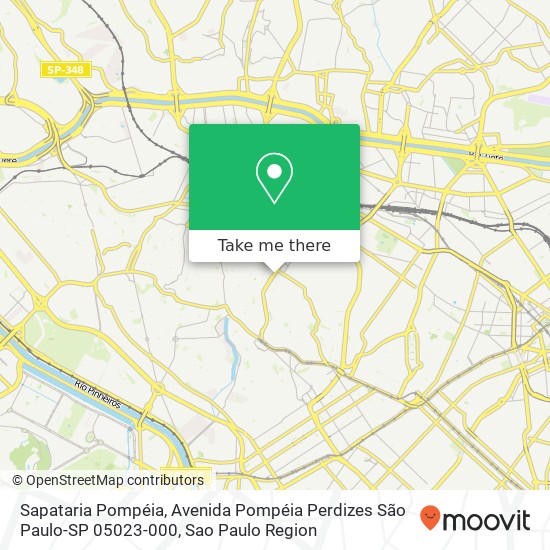 Sapataria Pompéia, Avenida Pompéia Perdizes São Paulo-SP 05023-000 map