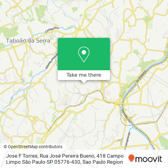 Jose F Torres, Rua José Pereira Bueno, 418 Campo Limpo São Paulo-SP 05776-430 map