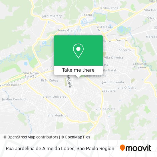 Mapa Rua Jardelina de Almeida Lopes