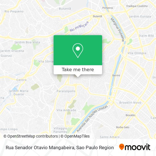 Mapa Rua Senador Otavio Mangabeira