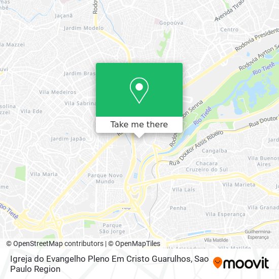 Igreja do Evangelho Pleno Em Cristo Guarulhos map