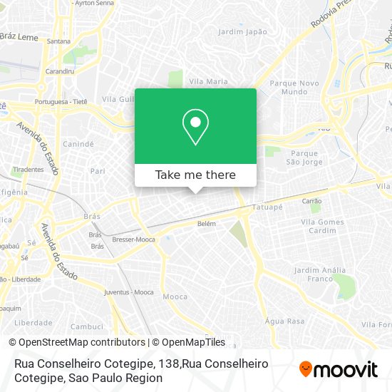 Mapa Rua Conselheiro Cotegipe, 138,Rua Conselheiro Cotegipe