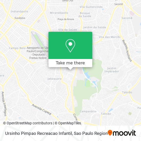 Mapa Ursinho Pimpao Recreacao Infantil