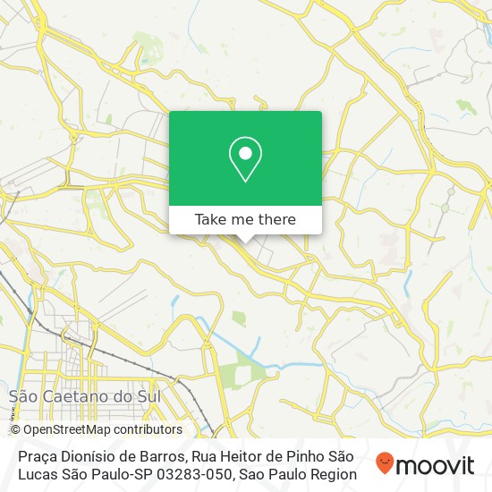 Praça Dionísio de Barros, Rua Heitor de Pinho São Lucas São Paulo-SP 03283-050 map