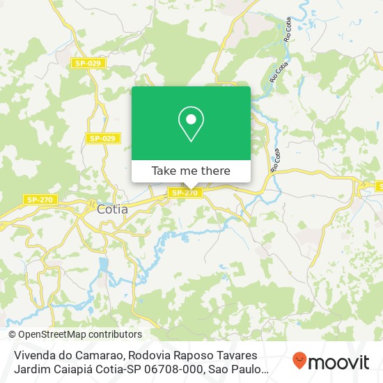 Vivenda do Camarao, Rodovia Raposo Tavares Jardim Caiapiá Cotia-SP 06708-000 map