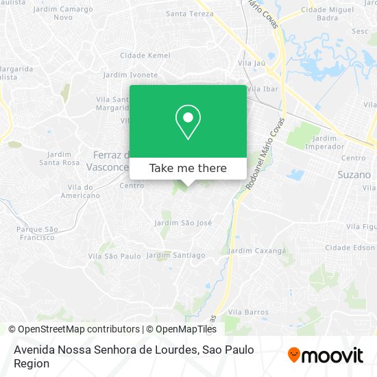 Avenida Nossa Senhora de Lourdes map