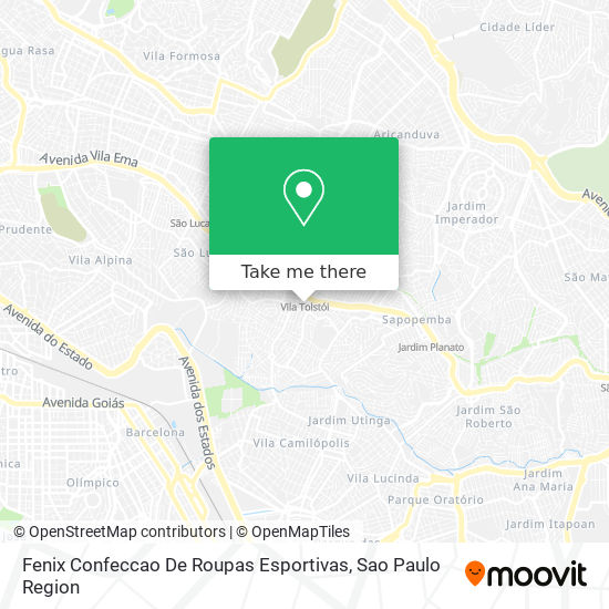 Fenix Confeccao De Roupas Esportivas map