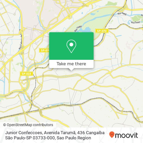 Junior Confeccoes, Avenida Tarumã, 436 Cangaíba São Paulo-SP 03733-000 map