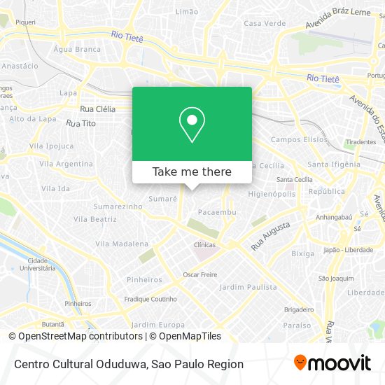 Mapa Centro Cultural Oduduwa