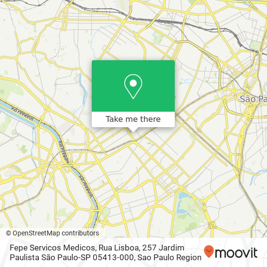 Fepe Servicos Medicos, Rua Lisboa, 257 Jardim Paulista São Paulo-SP 05413-000 map