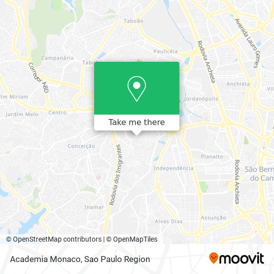 Mapa Academia Monaco