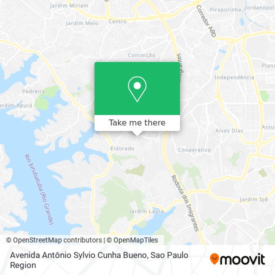 Mapa Avenida Antônio Sylvio Cunha Bueno