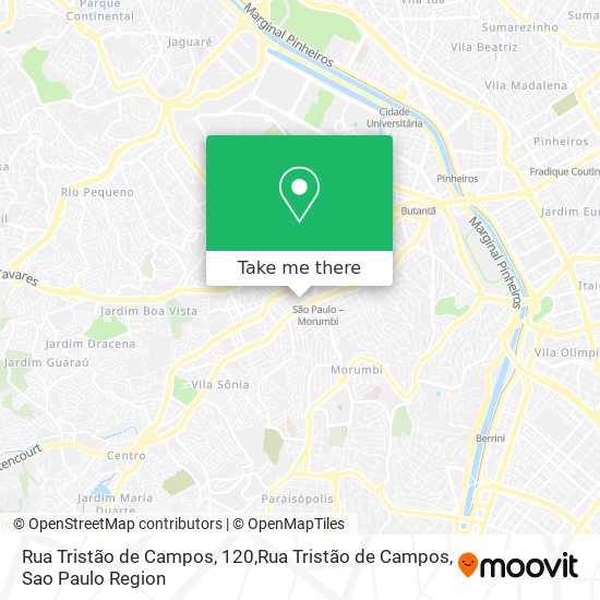 Mapa Rua Tristão de Campos, 120,Rua Tristão de Campos